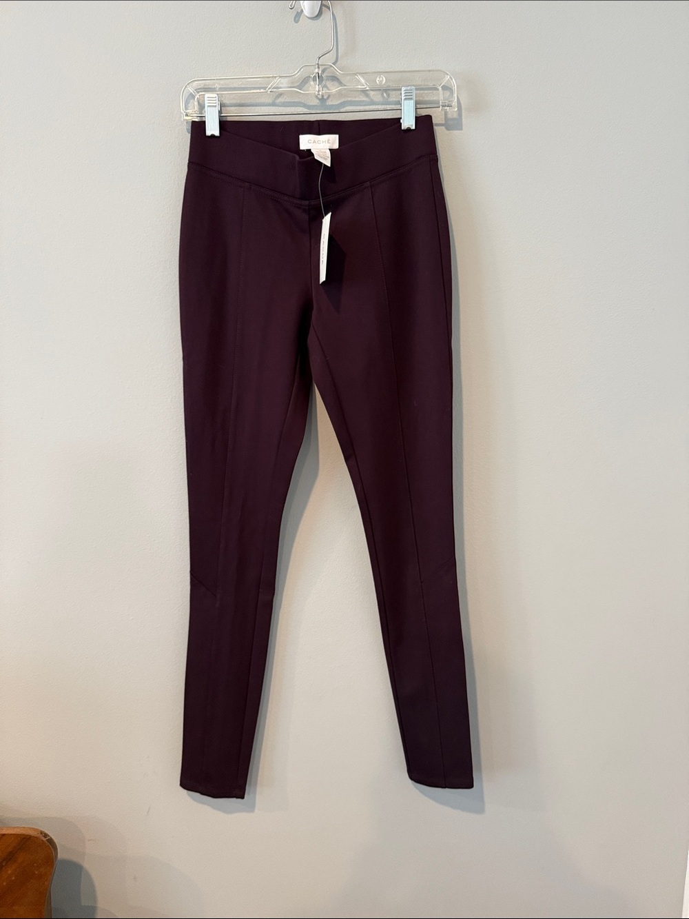 New-Cache Slim Pants in Deep Plum